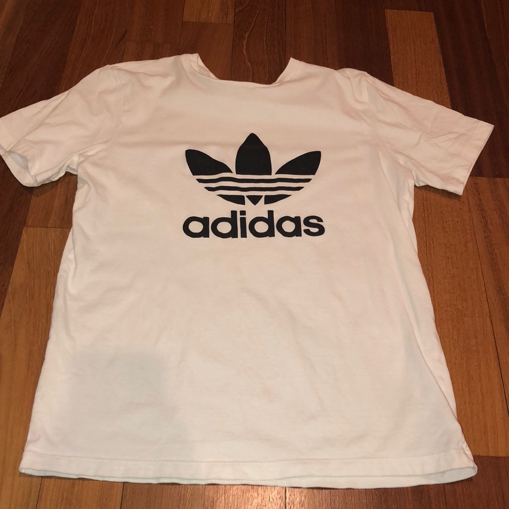 White classic adidas shirt